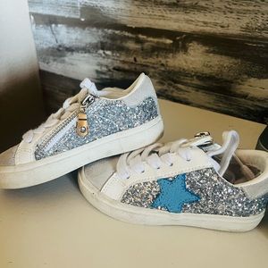 Sparkly little girls shoes